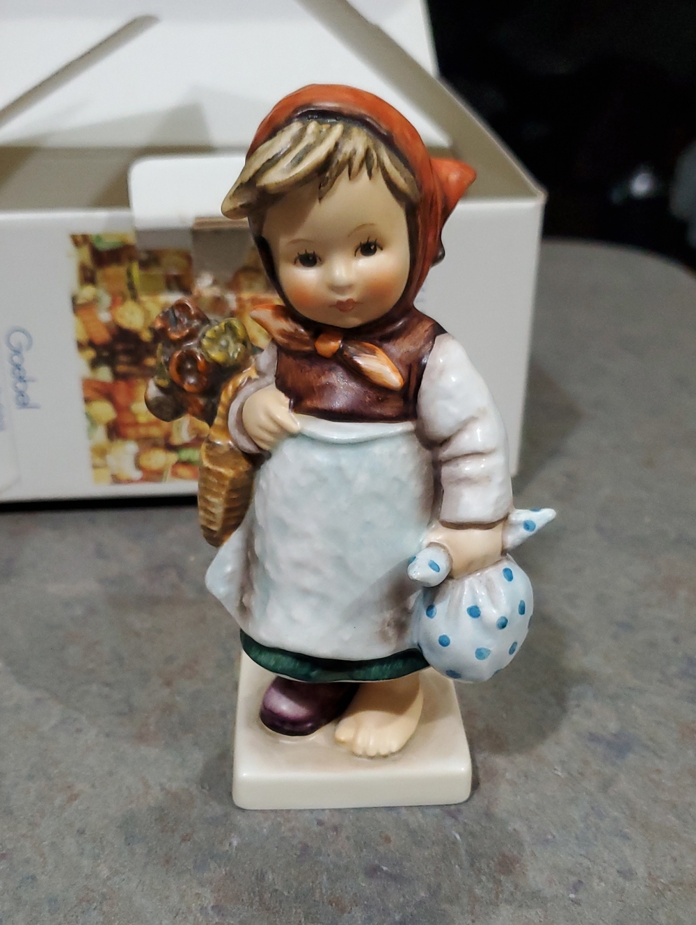 Goebel Porcelain Girl Figurine "Weary Wanderer"
